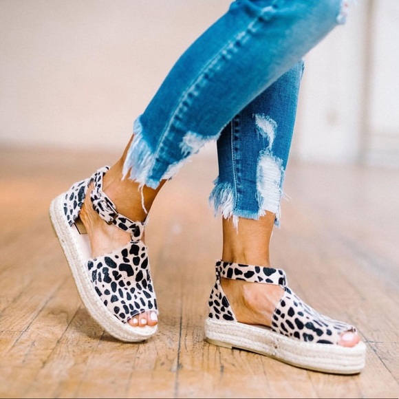 Fabutiq Shoes - LAST 7Animal Print Espadrille HP BEST IN BOUTIQUES